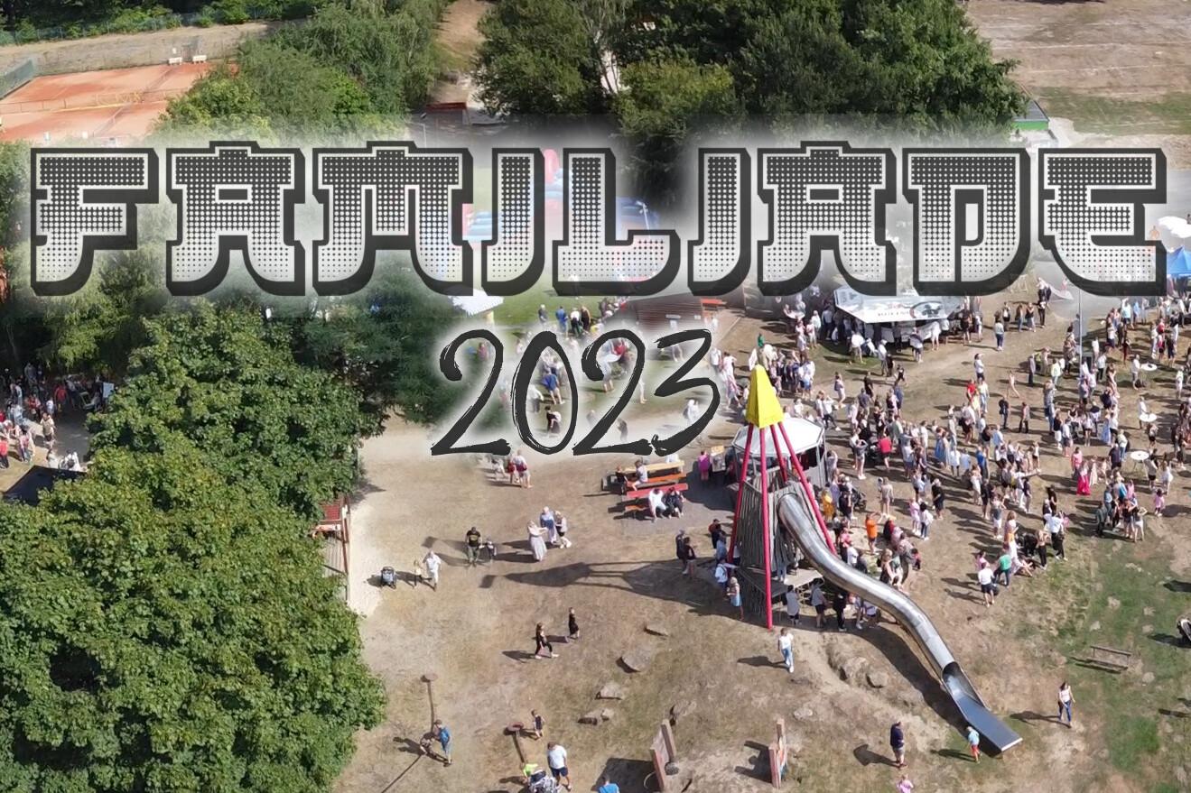 Eine Luftaufnahme der Familiade im Jahr 2022